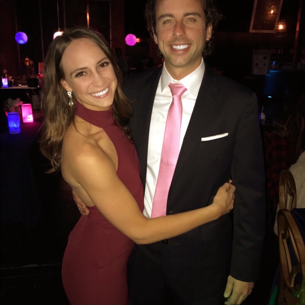 Moment for life wine red halter jumpsuit